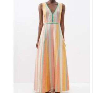 Emporio Sirenuse Striped linen maxi dress